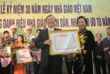 Mời nhân dân góp ý về các ứng cử Nhà giáo Nhân dân